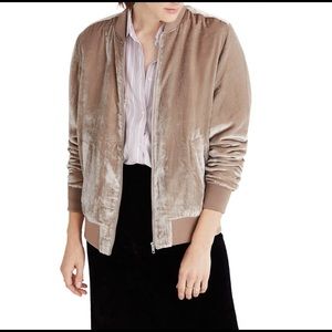 Madewell Velvet Bomber Jacket